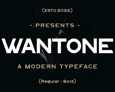 Wantone font