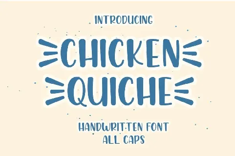 Chicken Quiche font