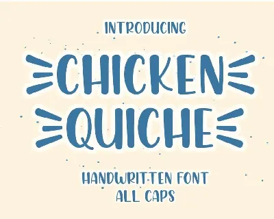 Chicken Quiche font