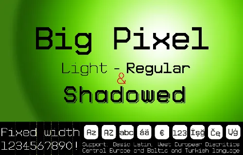 Big Pixel font