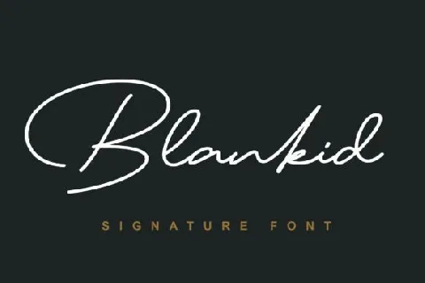 Blankid font