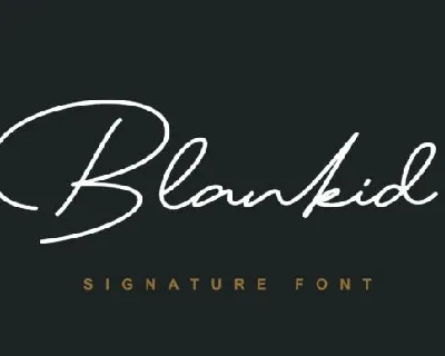 Blankid font