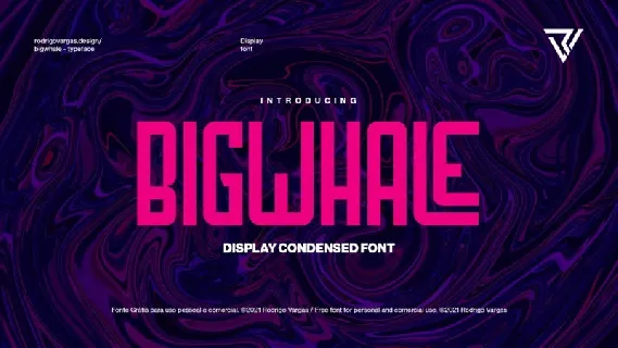 Bigwhale Display font