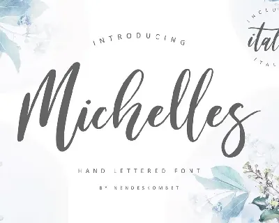 Michelles Script font