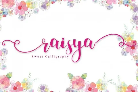 Raisya Calligraphy font