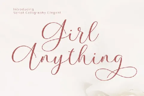 Girl Anything font