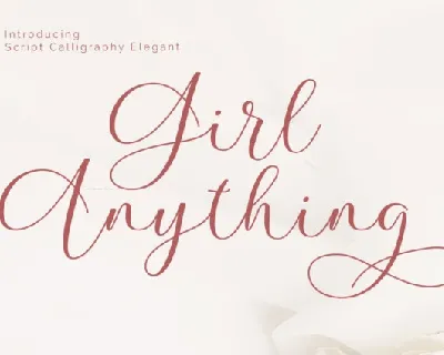 Girl Anything font