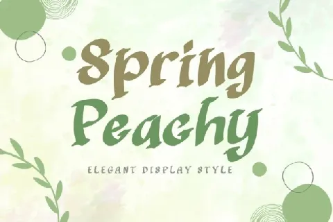 Spring Peachy font