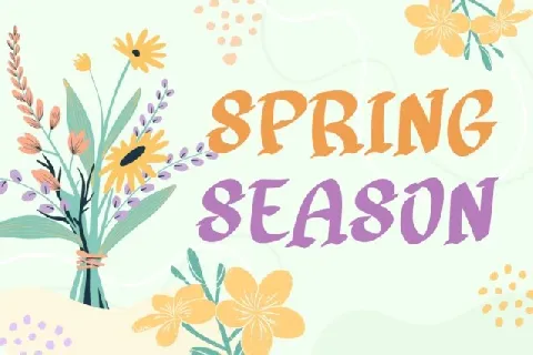 Spring Peachy font