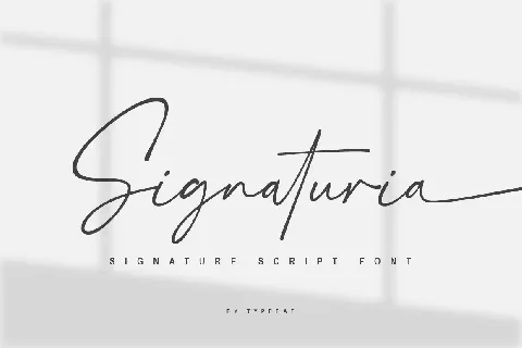 Signaturia Script font