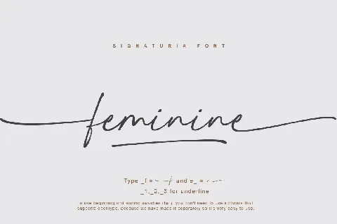 Signaturia Script font