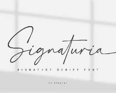 Signaturia Script font