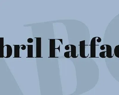 Abril Fatface font