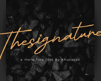 Thesignature font