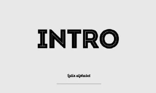 Intro font