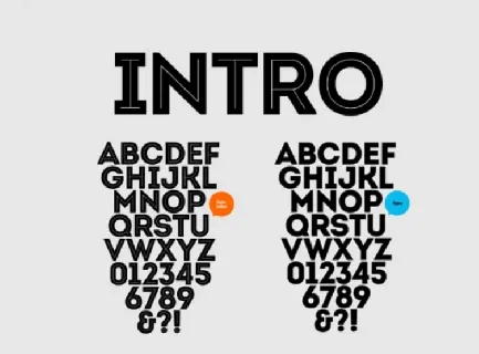 Intro font