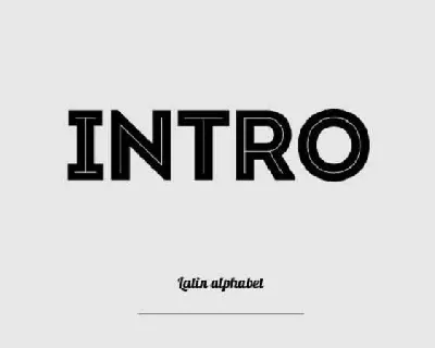 Intro font