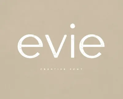 Evie font