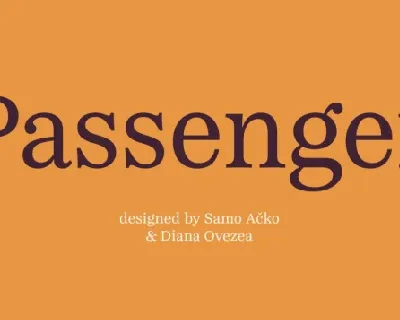 Passenger Serif Family font