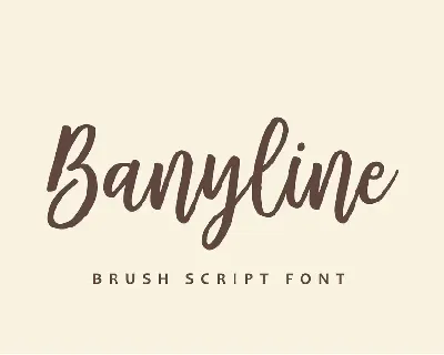 Banyline font
