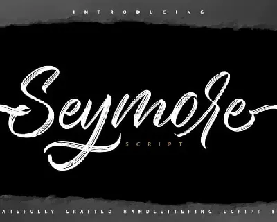 Seymore Brush font