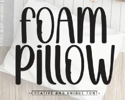 Foam Pillow Display font