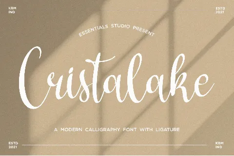 Cristalake font