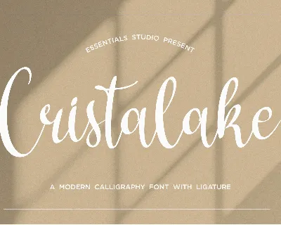 Cristalake font