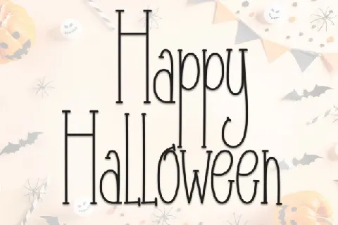 Happy Halloween Display font