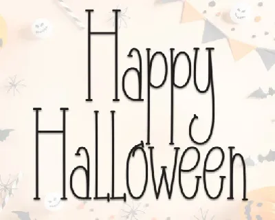 Happy Halloween Display font