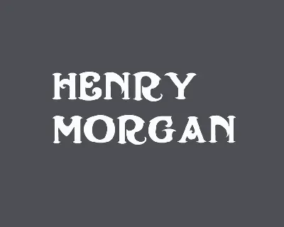 Henry Morgan font