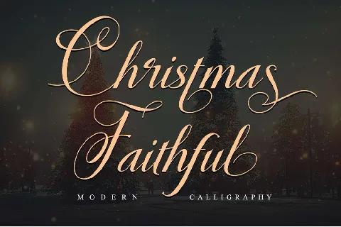 Christmas Faithful font