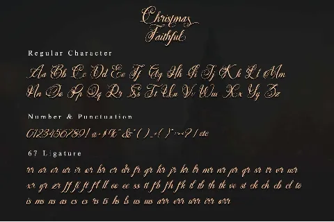 Christmas Faithful font