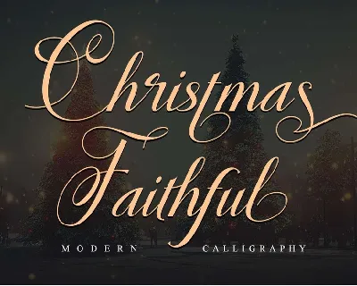 Christmas Faithful font