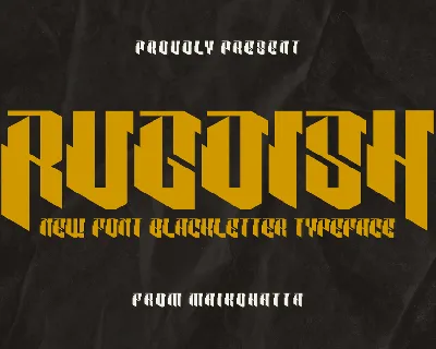 RUGDISH font