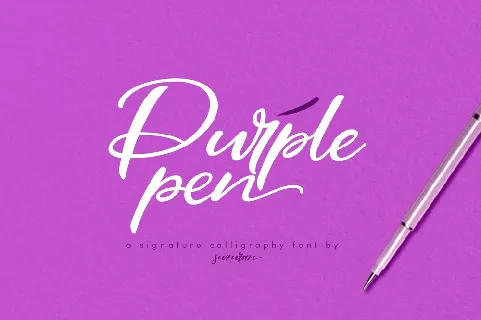 Purple Pen font