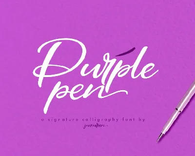 Purple Pen font