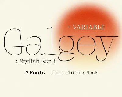 Galgey font