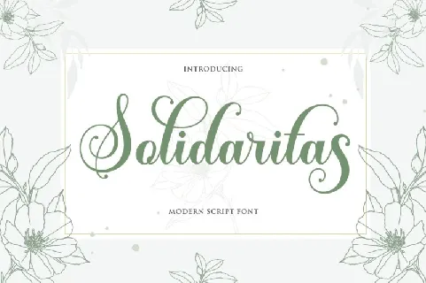 Solidaritas Script font