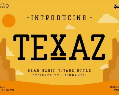 Texaz font