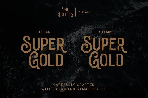The Goldies Display font