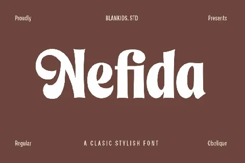 Nefida font