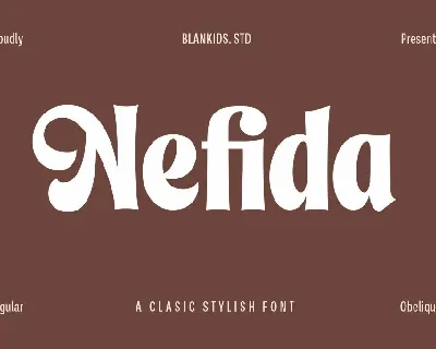 Nefida font