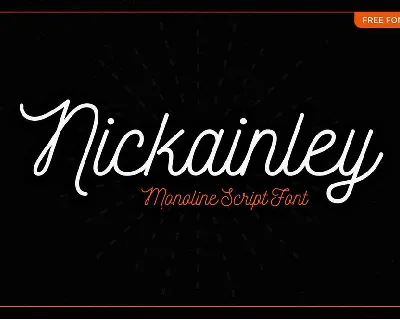 Nickainley font