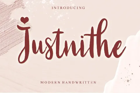 Justnithe - Personal Use font