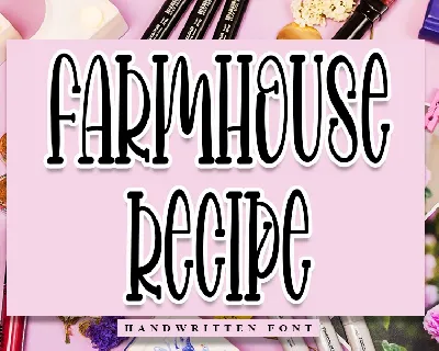 Farmhouse Recipe font