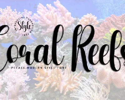 Coral Reefs Script font