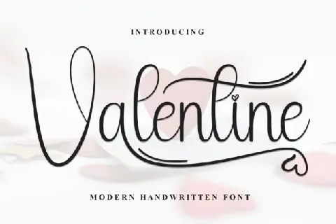 Valentine Calligraphy Typeface font