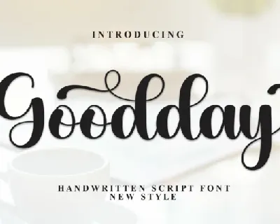 Goodday Script font