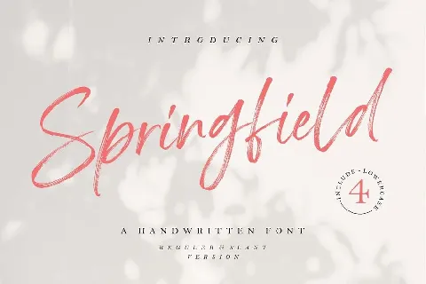 Springfield font
